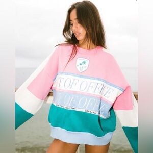 Yellow The Label OOO Club Oversized Sweatshirt Out Of Office